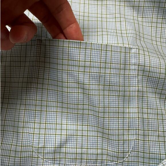 Peter Millar Men's XL Collared Plaid Button Down 100% Cotton - Picture 5 of 8
